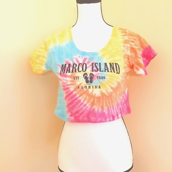 Exist Tops - Tie Dye novelty crop top